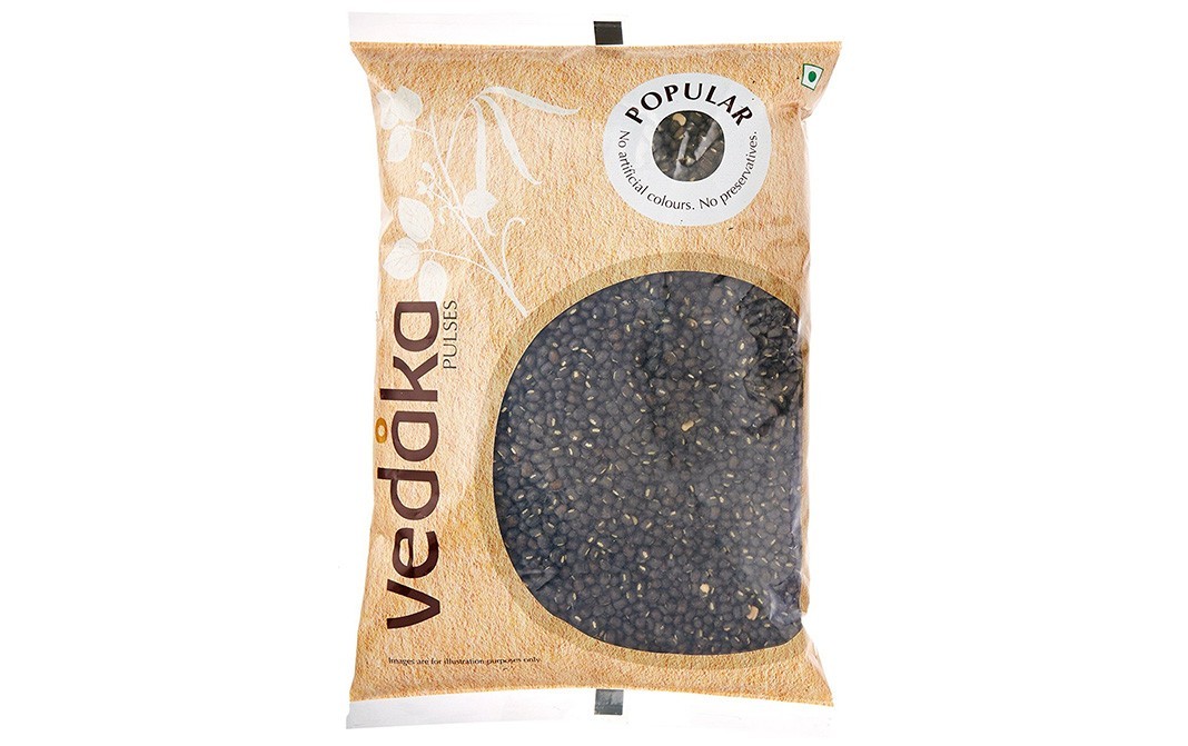 Vedaka Popular Black Urad Whole    Pack  1 kilogram